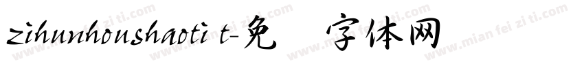 zihunhoushaoti t字体转换